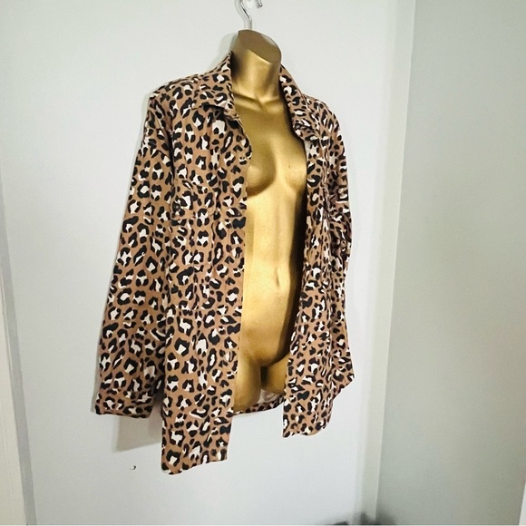 UGG Tops - UGG leopard Button Down Shirt Animal Print